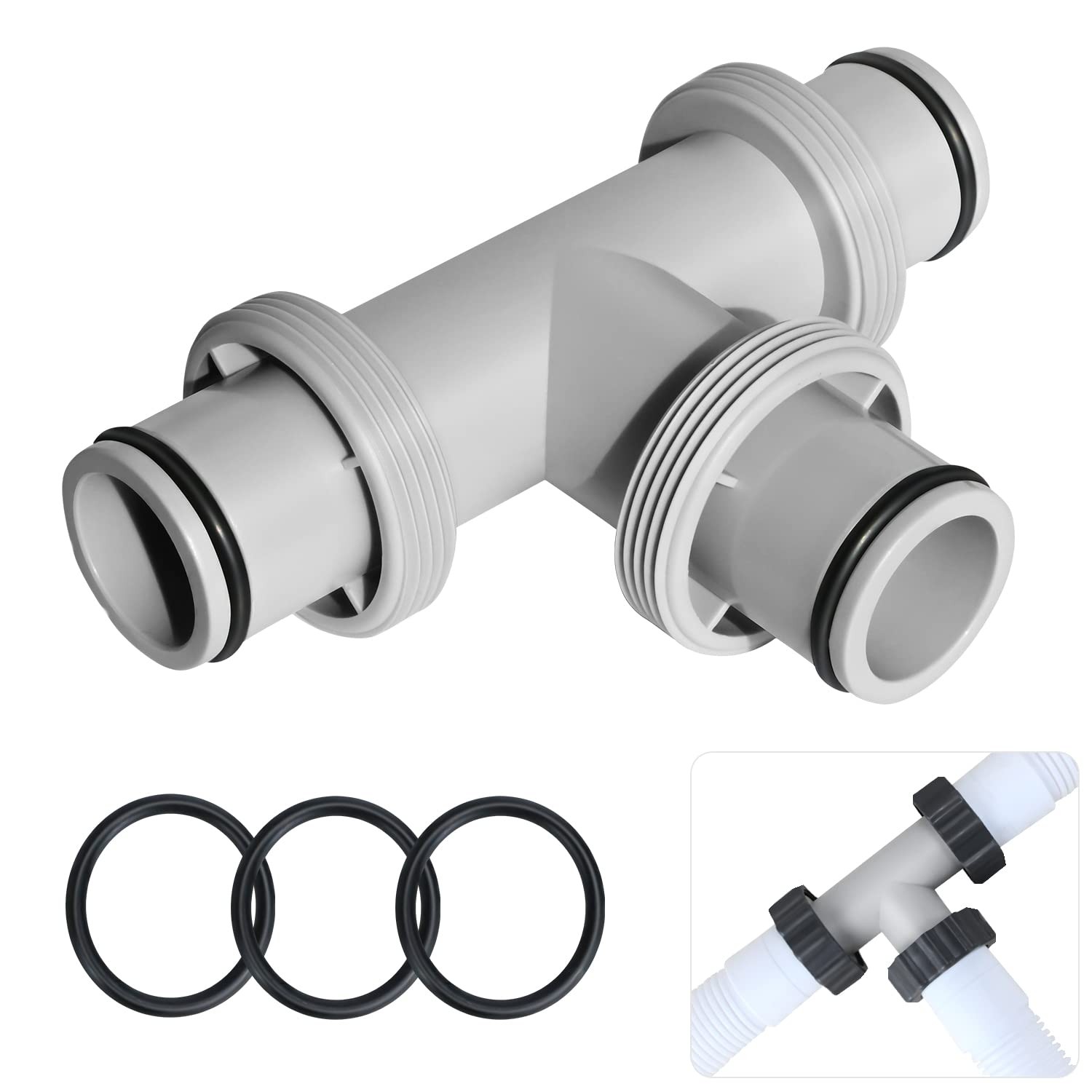 1.5" Pool Hose Adapter Connector for Filter Pumps and Above Ground Pools gallery