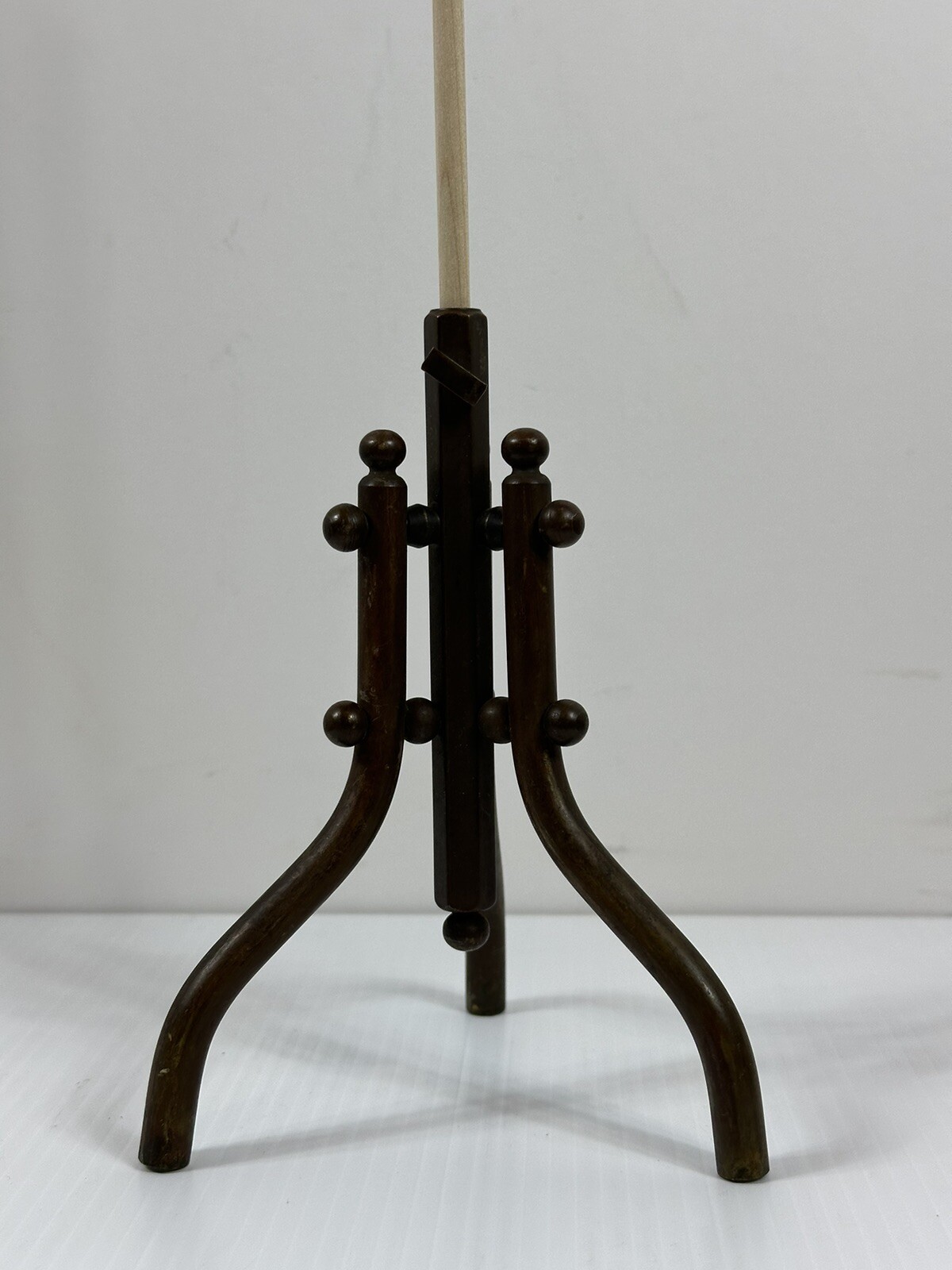 Antique Victorian Solid Brass Desktop Flagpole Stand 6 1/5” Tall Unique Desk Acc gallery