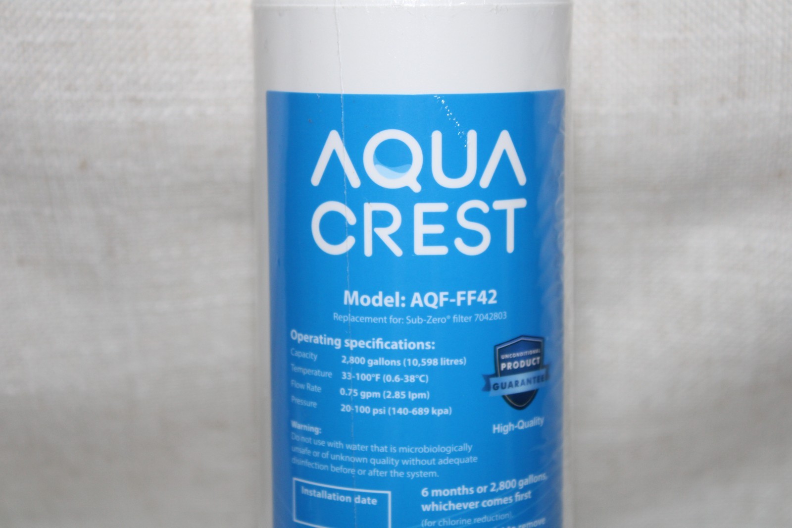 AQUACREST Water Filter Model AQF-FF42 gallery