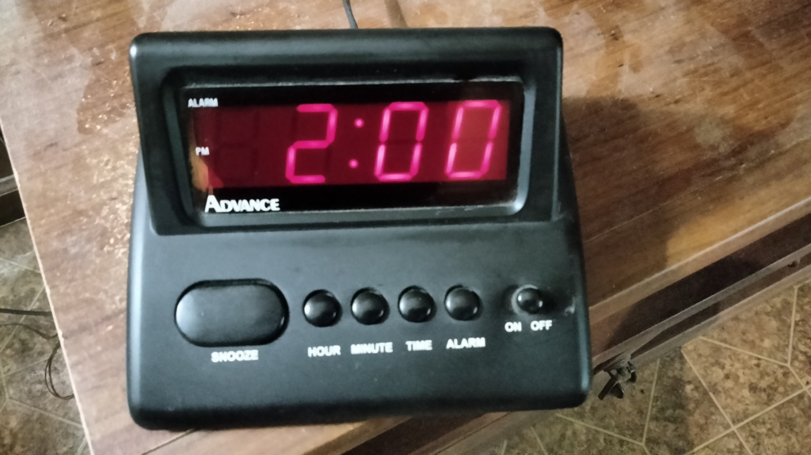 Vintage Advance 4043 Digital Alarm Clock Red LED Display Tested Works Retro gallery