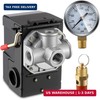 Dreyoo Air Compressor Pressure Switch 135-175 4-Port 20 Amp with 0-200 PSI Gauge gallery