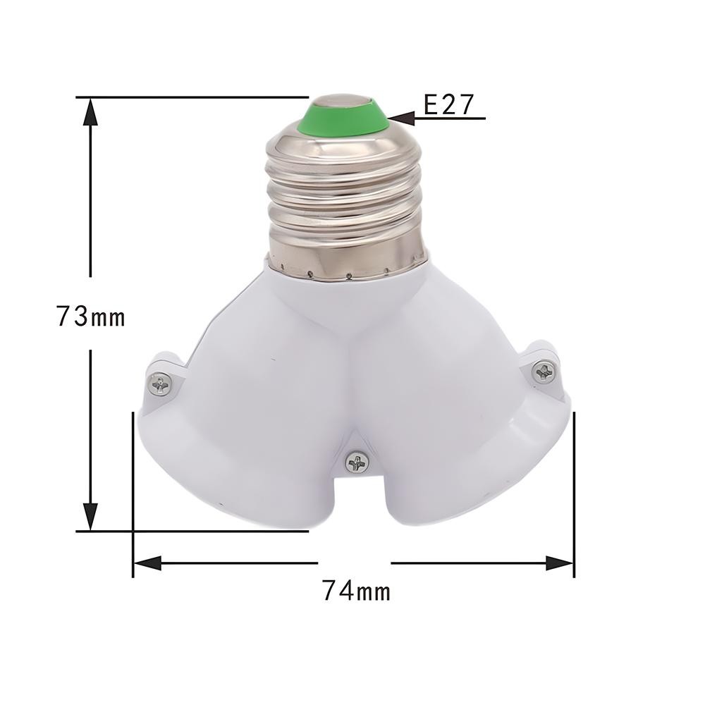 E27 Splitter Lamp Holder Adapter 2 Way Bulb Socket Converter Extender gallery