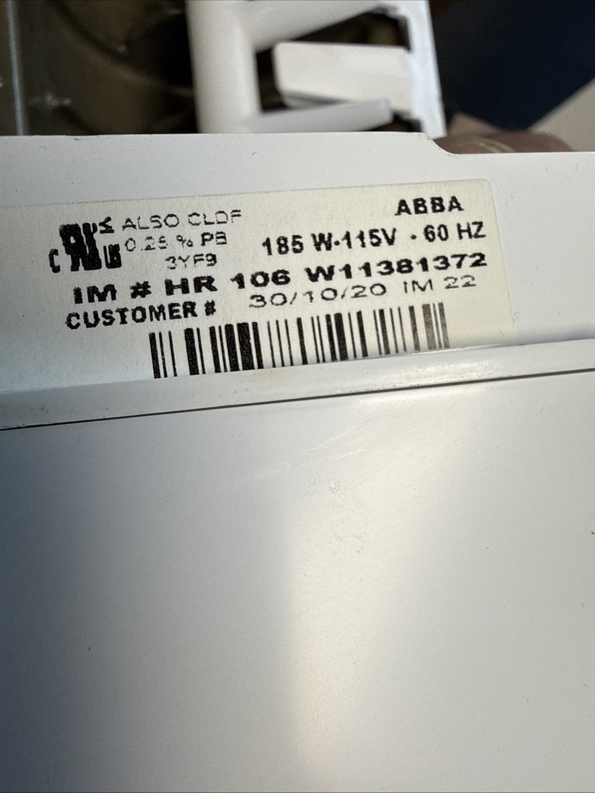 Whirlpool 4317943 Refrigerator Ice Maker W11381372 gallery