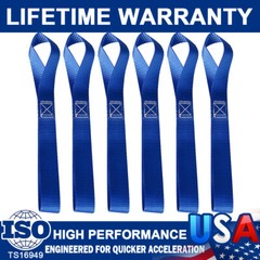 6 Pack Soft Loop Tie Down Straps Ratchet 4500LBS Heavy Duty Motorcycle Dirt Bike