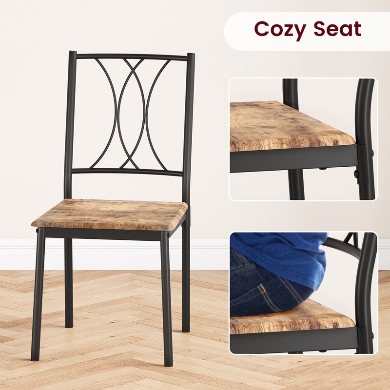 5-Piece Dining Table with 4 Chairs for Small Space, Apartment, Breakfast gallery