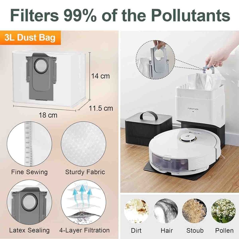 Replace Accessories for Roborock Q5 Max+, Q5 DuoRoller+ Robot Vacuum Cleaners gallery