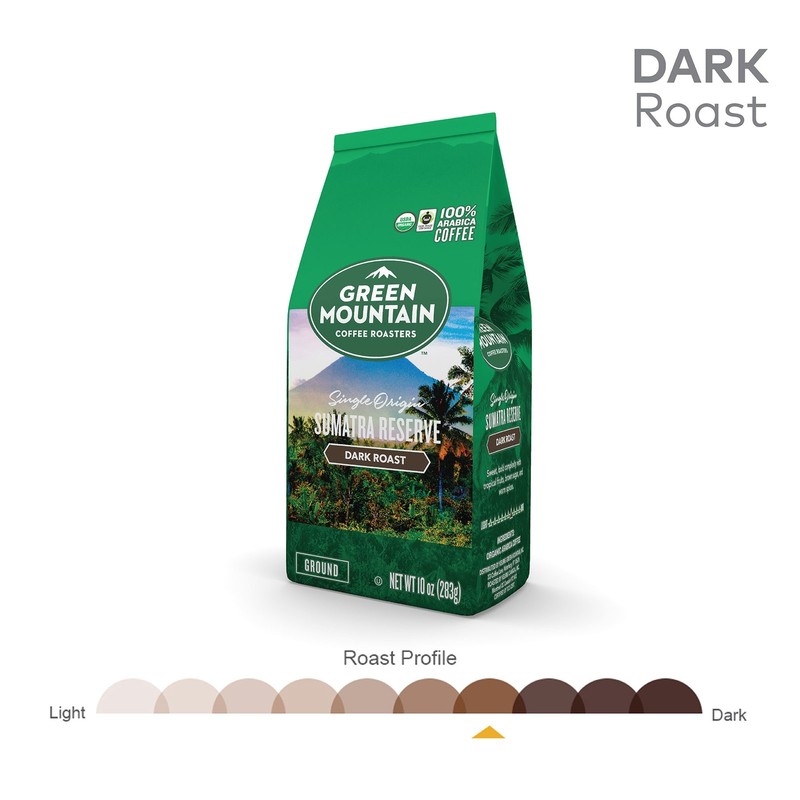 Green Mountain Coffee Roasters, Sumatra Reserve, Ground, Dark Roast, Bagged gallery