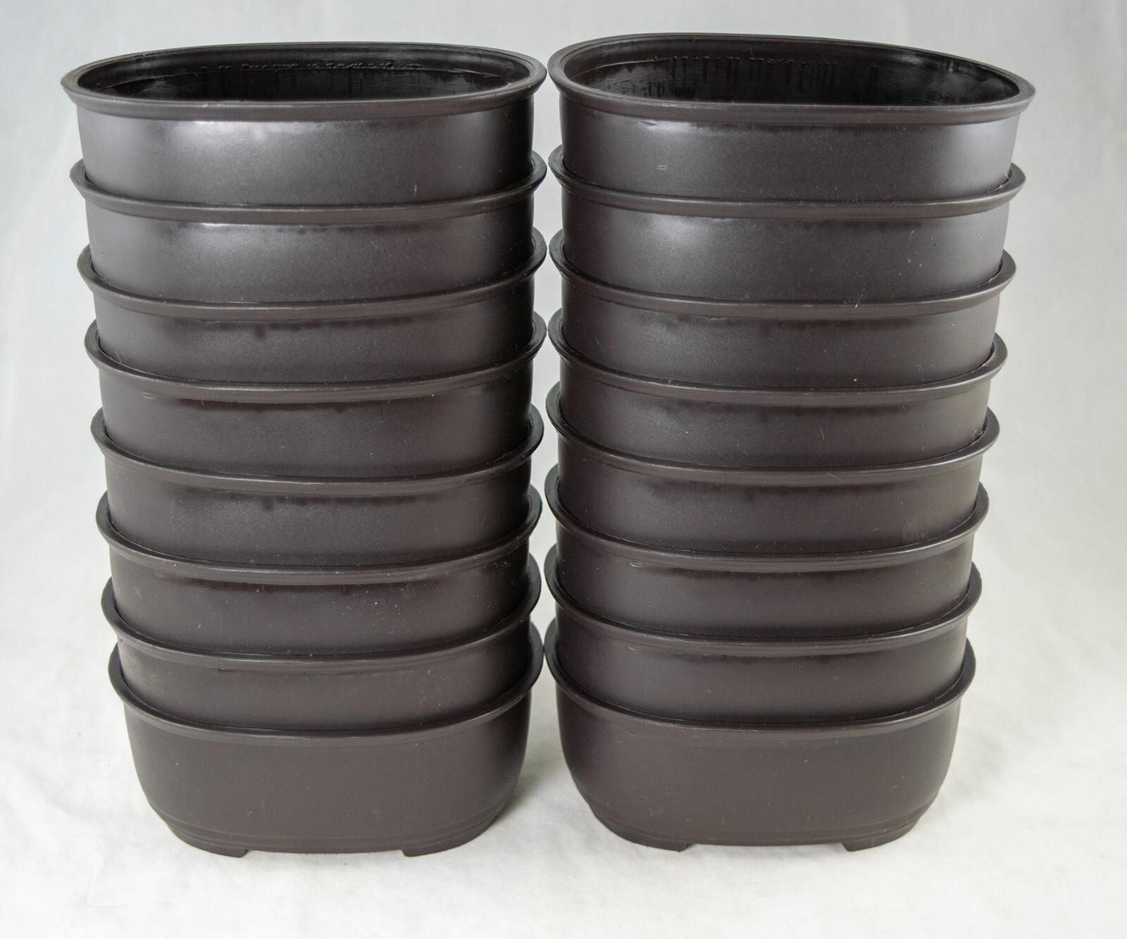 Japanese Oval Plastic Bonsai Pot, Cactus & Succulent Planter - 5.25"x 4.25"x 2" gallery