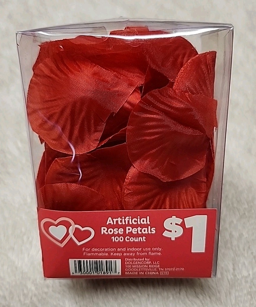 New Artificial Rose Petals 100 Count, For Decoration And Indoor Use Only gallery