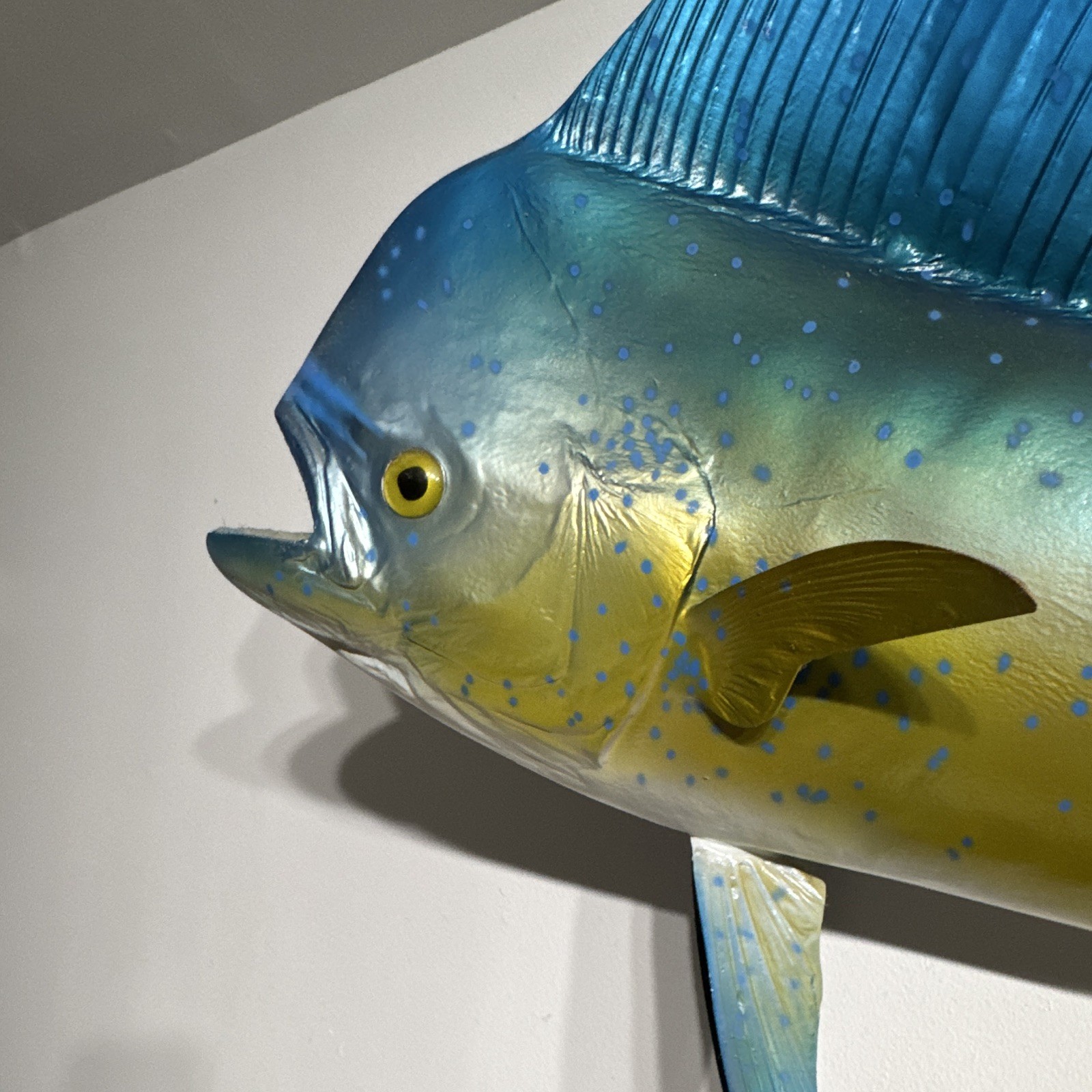 Blue Yellow Fish Wall Hanging Decor 19x44x8 in gallery