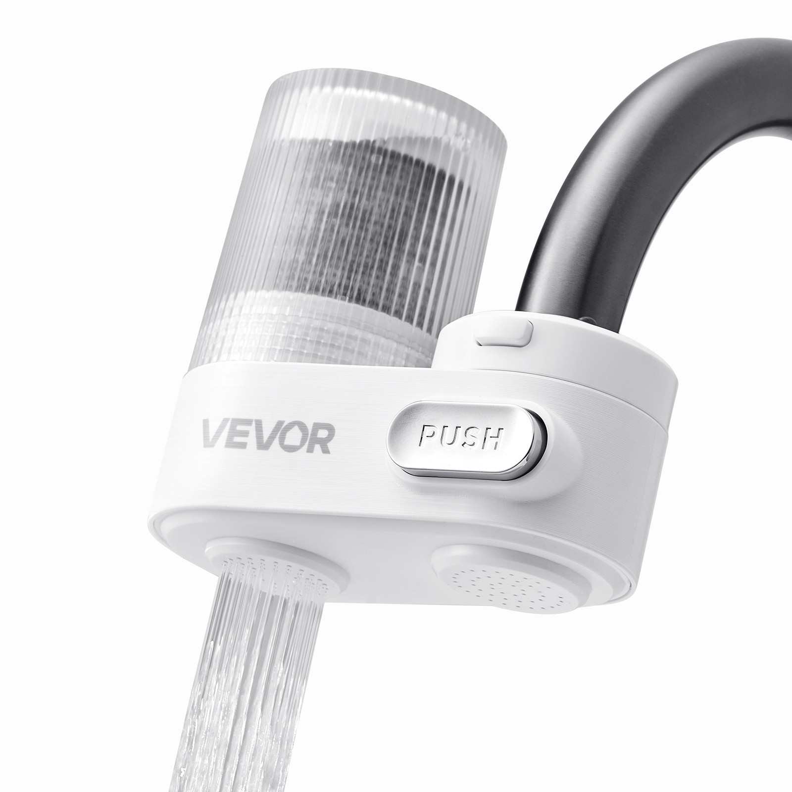 VEVOR Faucet Mount Water Filter Sink Water Purifier for Kitchen Vertical White gallery