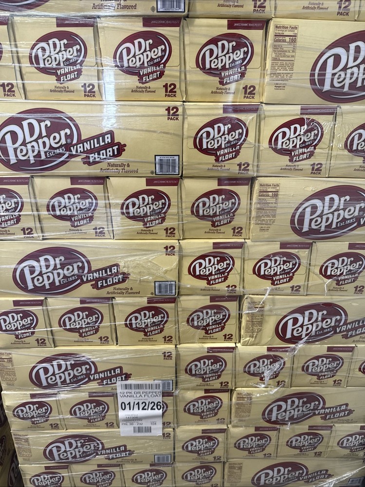 Dr Pepper Vanilla Float 12 Pack Sealed 💥LIMITED RELEASE💥 Expires JANUARY 2026
