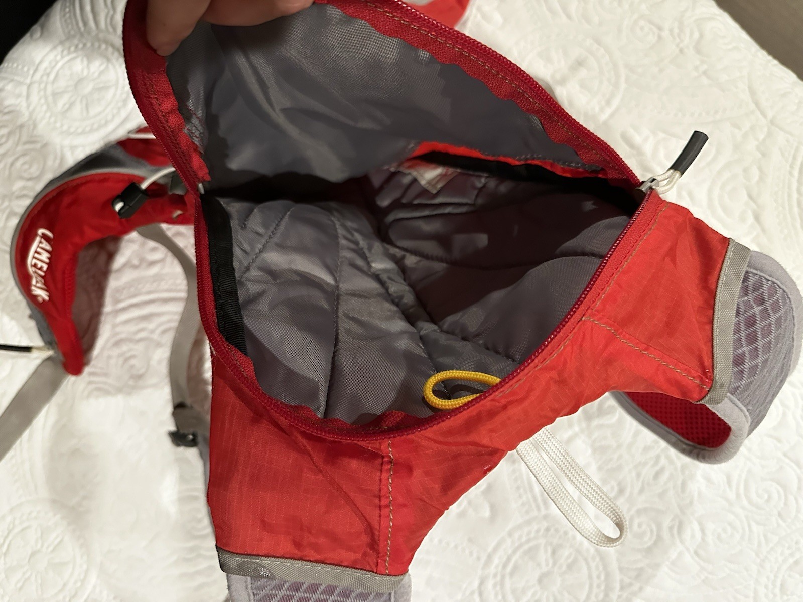 Camelbak Backpack Tons Of Pockets Clip In Red Adjustable 4