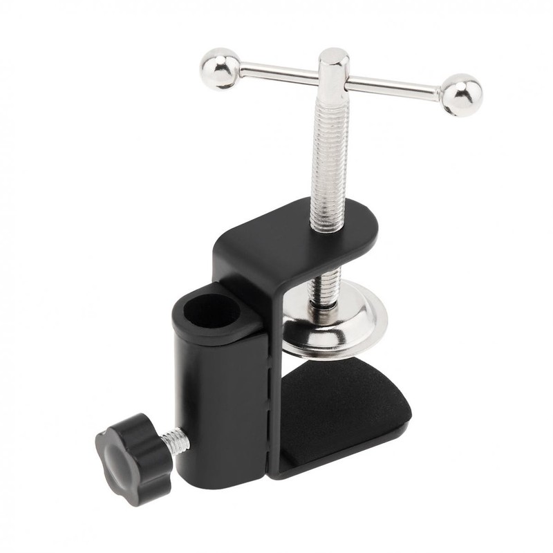 Universal Desk C-Clamp with 1/2" Thread Hole Table Clamp, Desk Light Clamp Mount gallery