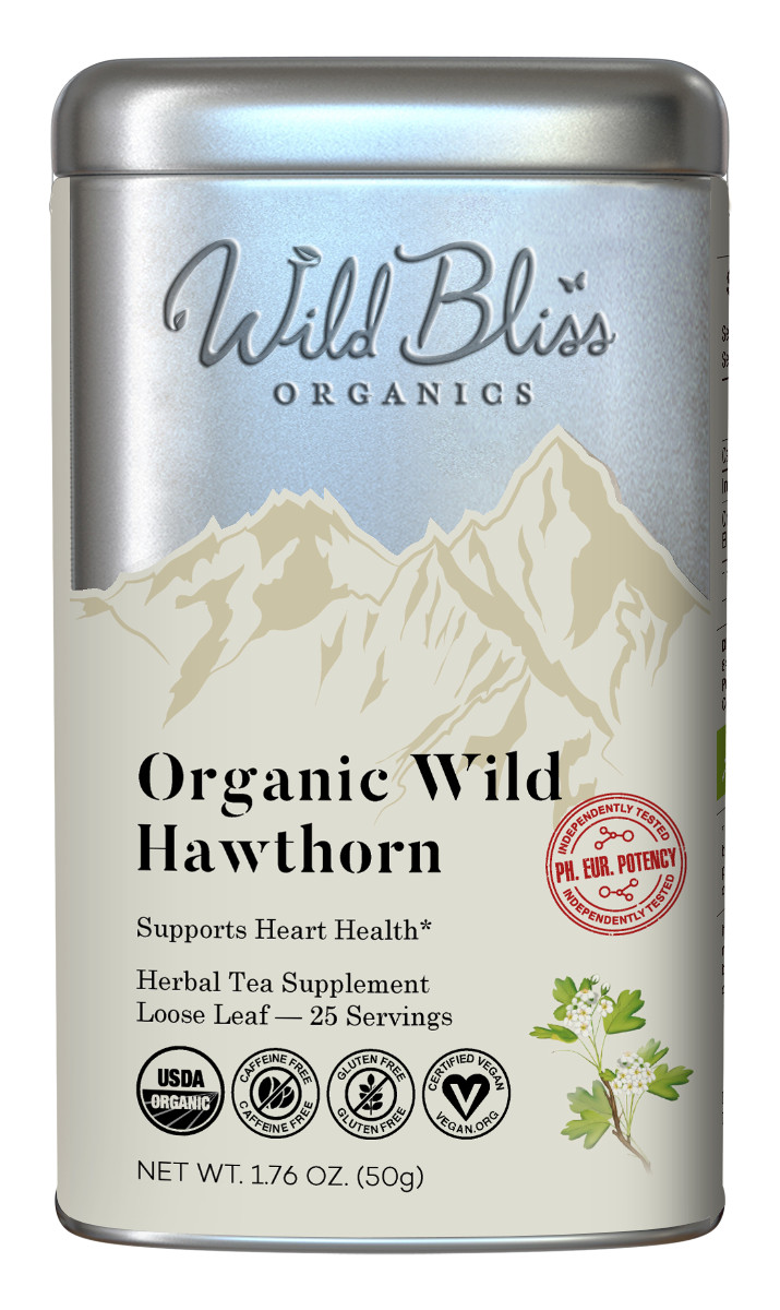 Organic Wild Hawthorn Tea - Caffeine Free Herbal Tea - Pharmacopoeia Potency gallery