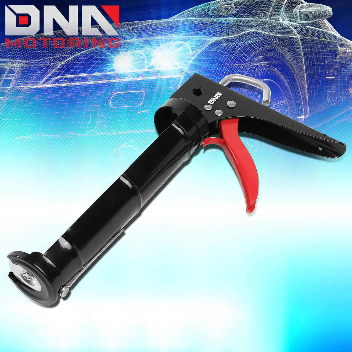 9" DOUBLE SPRING TRIGGER SMOOTH DRIPLESS CAULK GUN WORK WITH 10.3 OZ CARTRIDGES gallery
