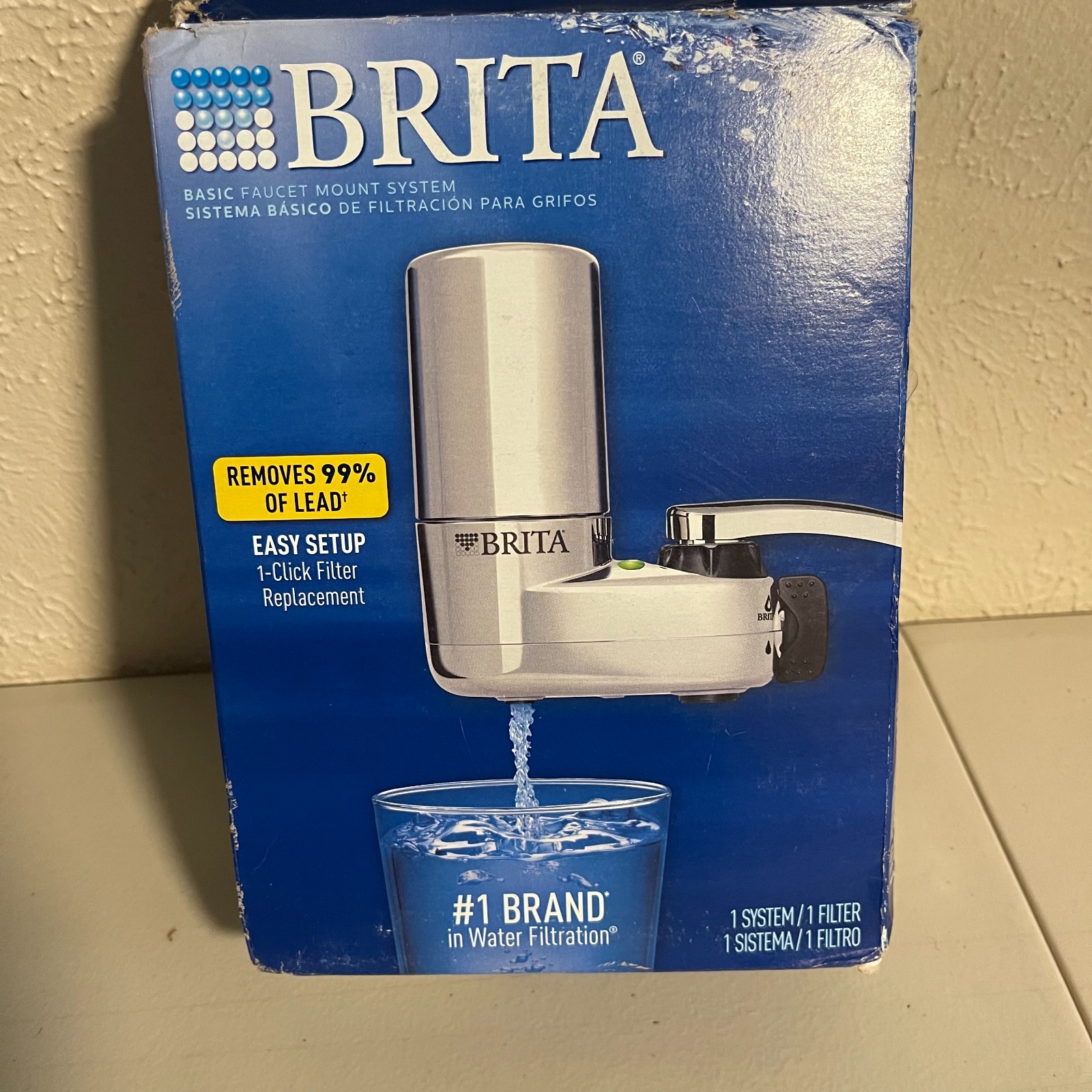 Brita Chrome Faucet Mount Water Filter System 100 Gallons Instant Filtration gallery