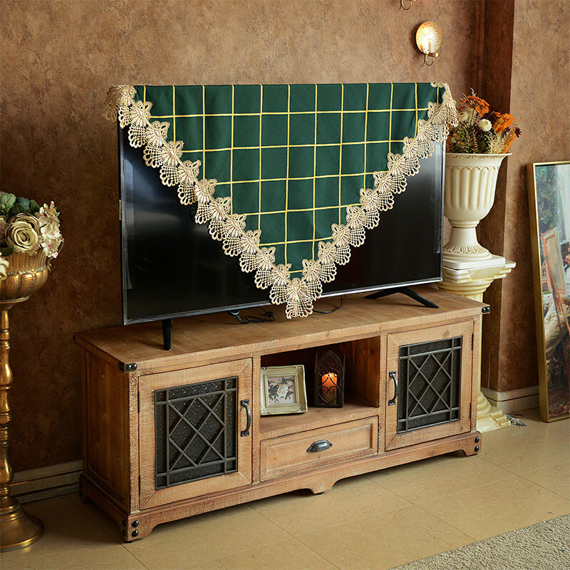 Plaid Fabric Tablecloth Rectangle Square Lace Party Dining TV Coffee Table Cover gallery