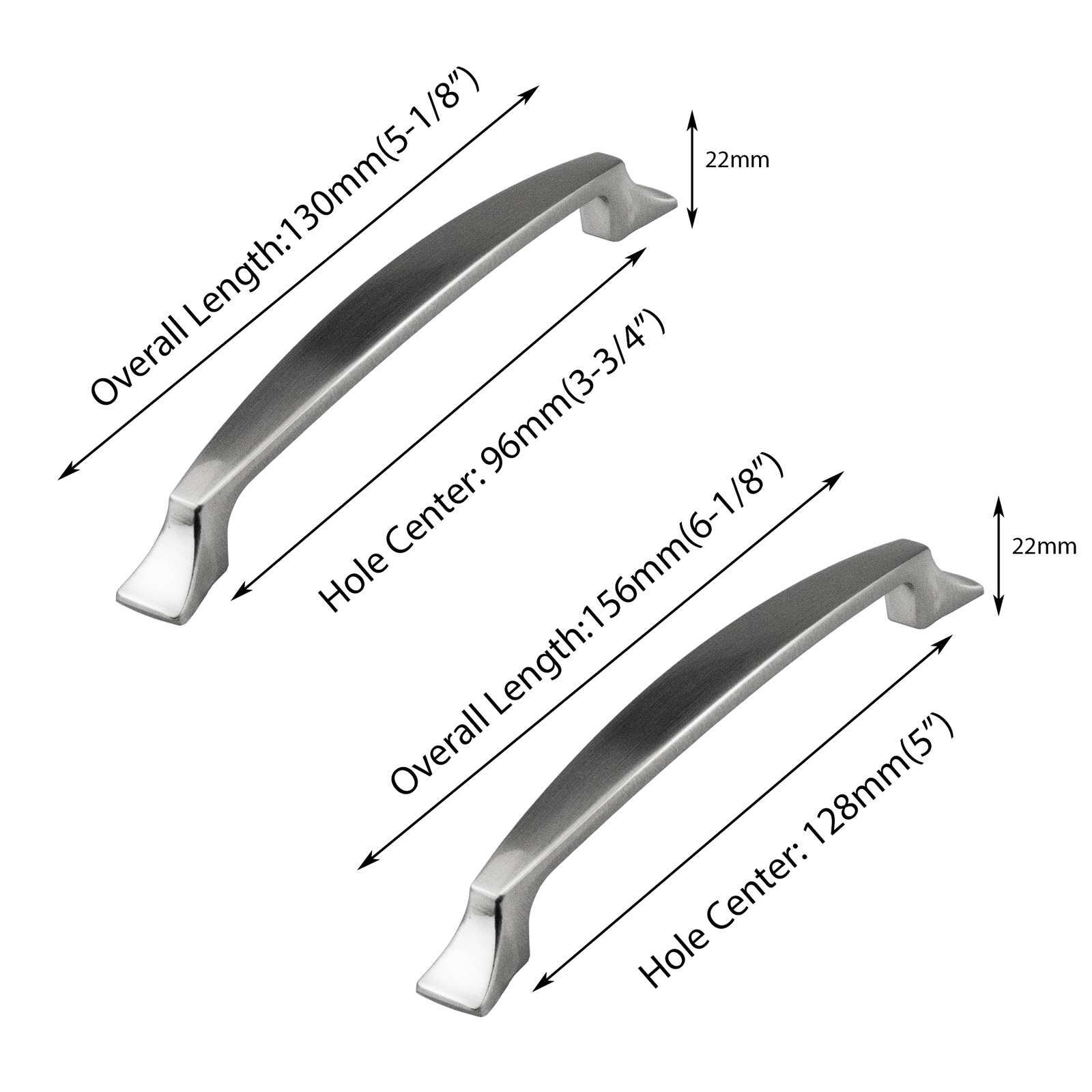 Traditional Kitchen Cabinet Pulls Handles Brushed Nickel Classic Drawer Hardware gallery