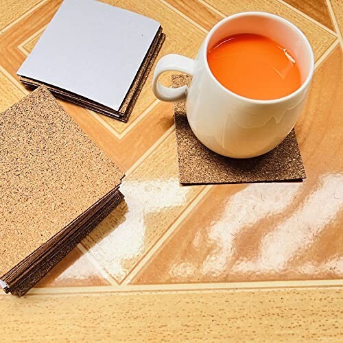 Self Adhesive Cork Squares 4 X 4 Inch Cork Backing Sheets 2Mm 10/50 Pcs gallery