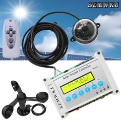 WST03-2 LCD Solar Tracker Controller W/ Wind Sensor DIY Solar Panel Tracking Kit