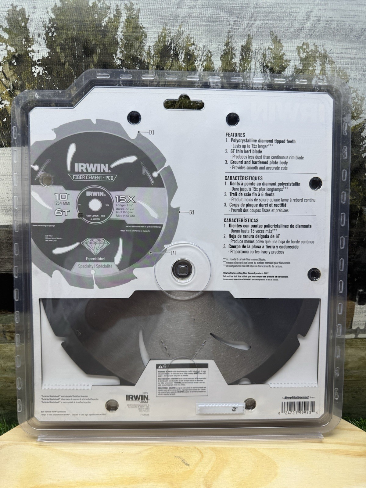 Irwin 10” 5/8” Arbor 6 Teeth Fiber Cement Saw Blade #4935624 gallery