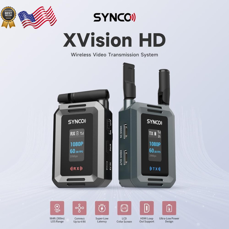Synco Xvision Video Transmission System HD 300 Meters 1080P 60fps HDMI Transm gallery