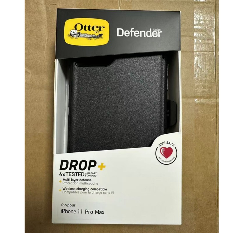 OtterBox Defender Case with Holster Case for iPhone 11 Pro Max, Black Case