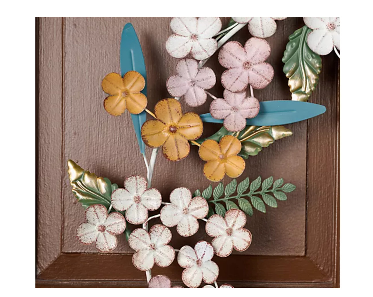 Home Reflections 23" Oval Metal Hydrangea Wreath gallery