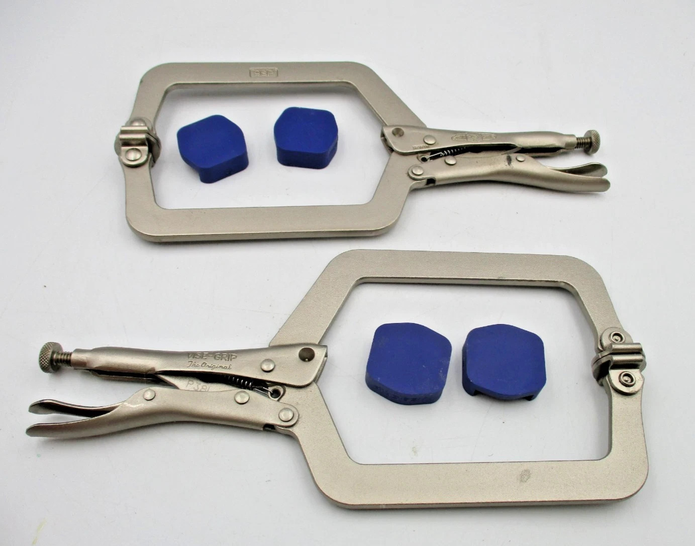 2pc Vise-Grip by Irwin Original 9" Locking C Clamp Set w/Protective Pads 45619 gallery