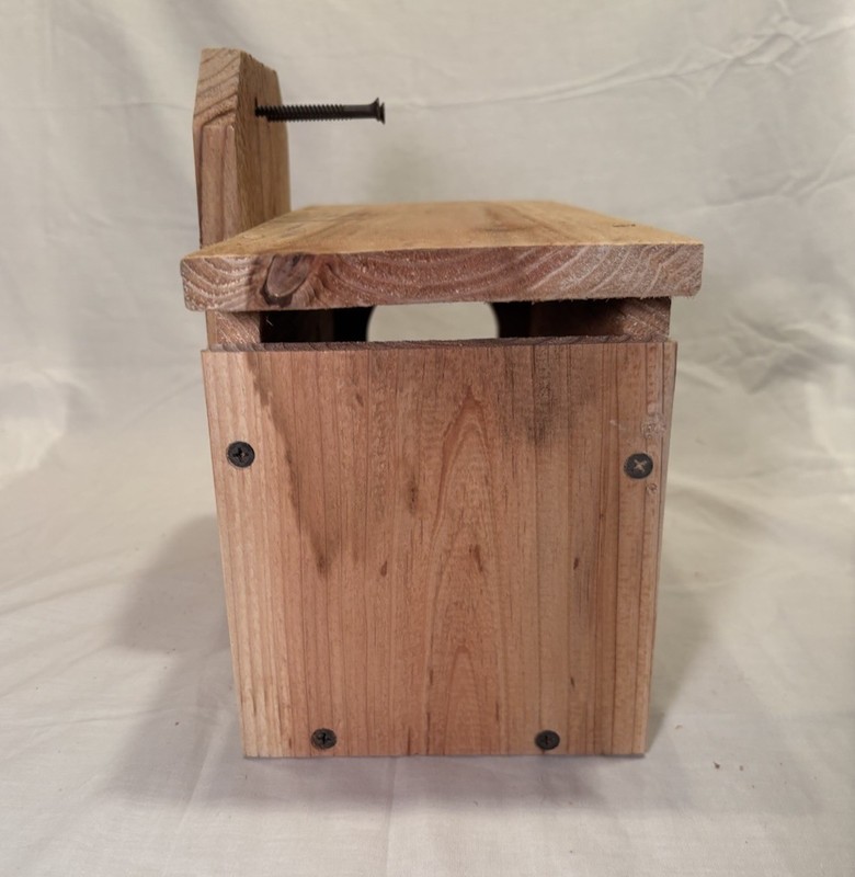 Solid Cedar Backyard Squirrel House Nesting Box - Wooden Wildlife Box W Bedding gallery