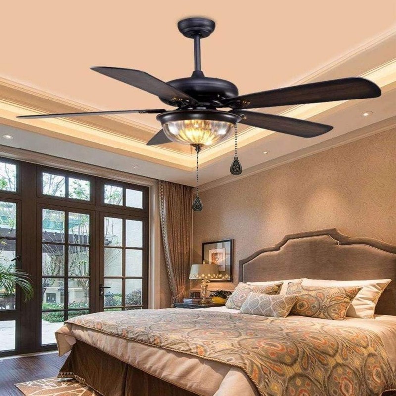 Bronze Ceiling Fan Pull Chain Set, Decorative Pull Chain Pendant Extension, 1... gallery