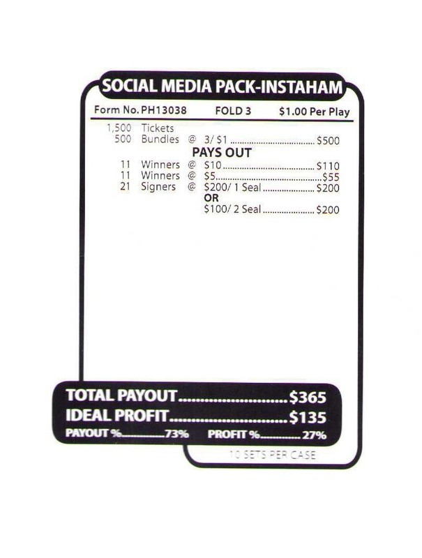 Pull Tab Ticket -Jars - Game - Holder - 5 PACK - Jars Media - 500 ct ea gallery