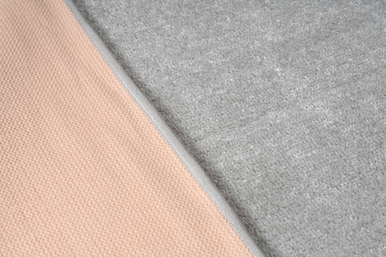 Slip Skid Resistant Hallway Runner Rug, Solid Light Grey, Sold-Priced Per Foot gallery