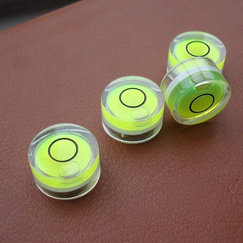 10pcs Bubble Spirit Level Degree Mark, 10x6mm Mini Circular Bullseye Level Incli gallery