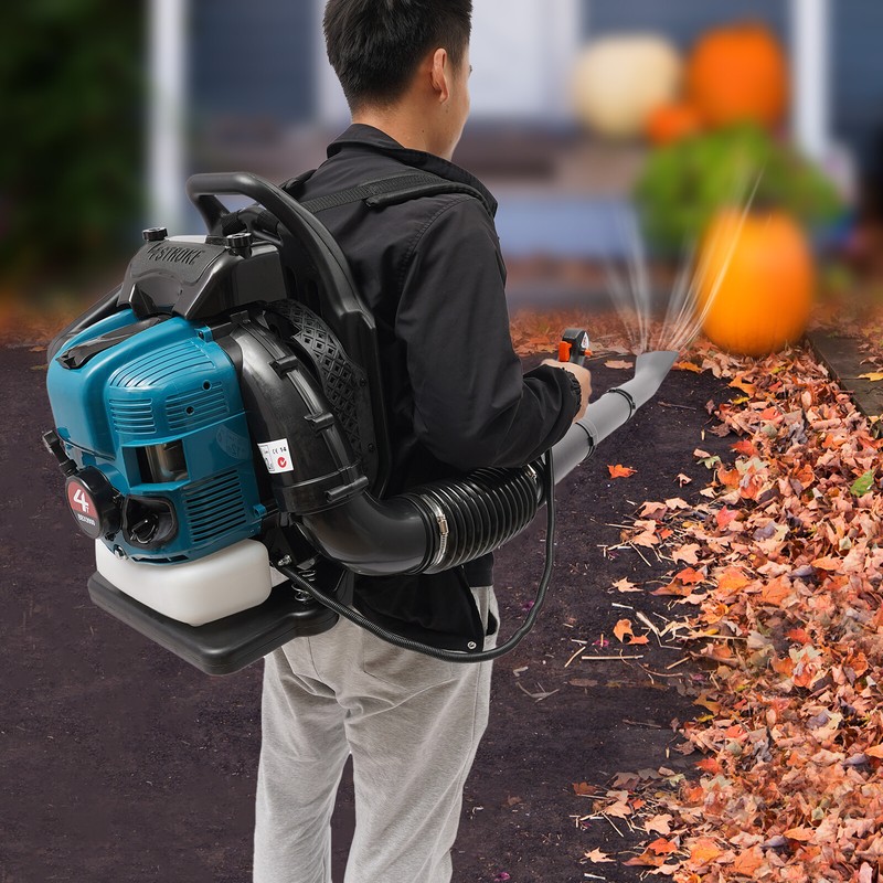 75.6CC 4-stroke Engine Gasoline Backpack Leaf Blower Gas Snow Lawn Blower,2.6KW! gallery