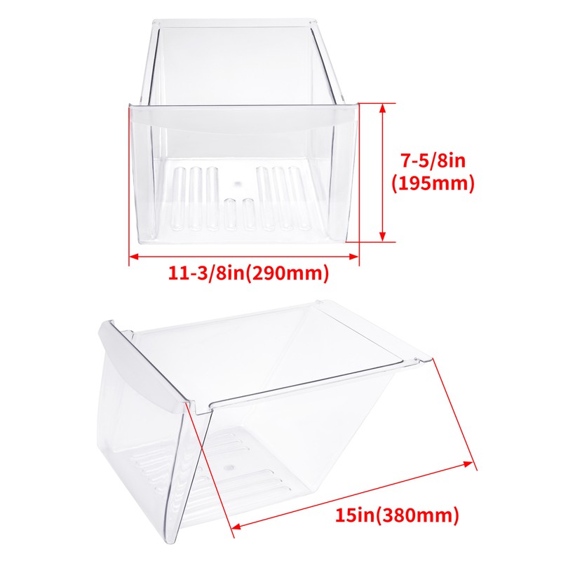 New Crisper Drawer Compatible with Frigidaire Refrigerator 240364507 240364503 gallery