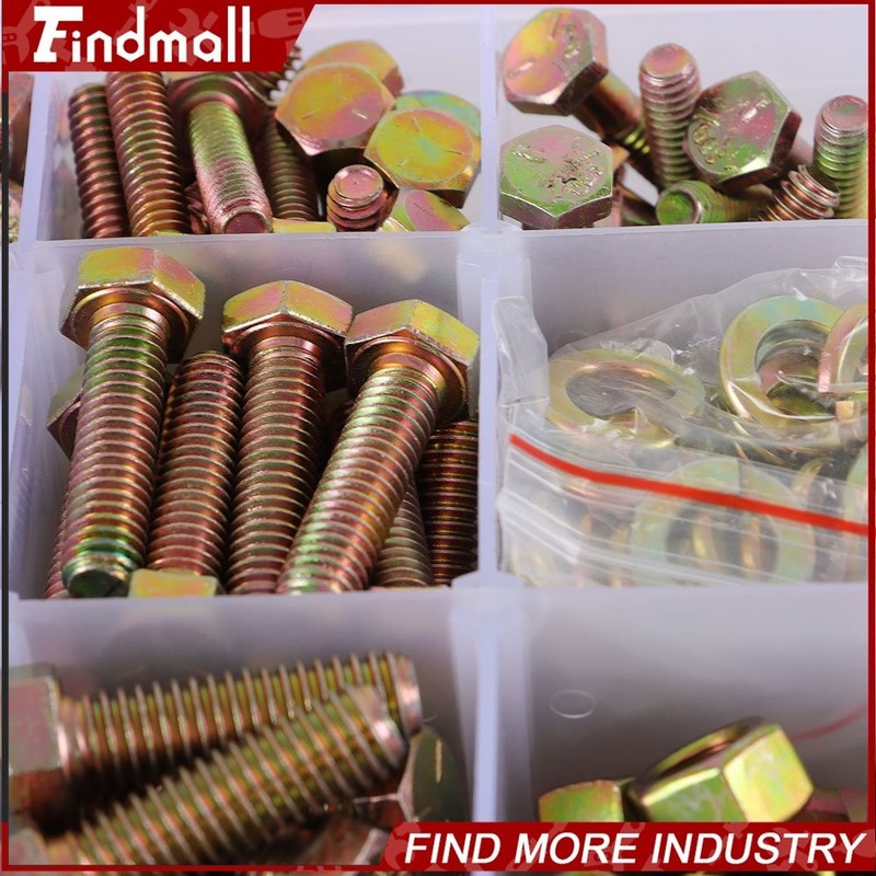 Nuts Sets 508 Pcs Grade 8 Hex Bolt Washer/Nut 10-1/2" X 7" X 1-3/4" gallery