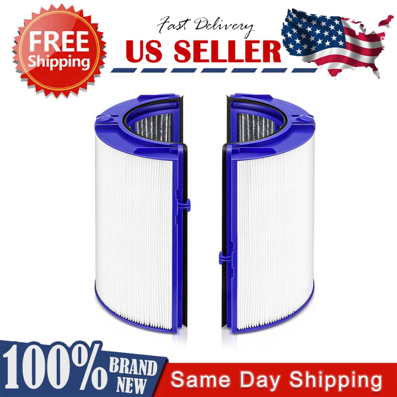 2-in-1 360 replacement Carbon Filter For Dyson HEPA TP04 TP06 TP07 TP10 filter gallery