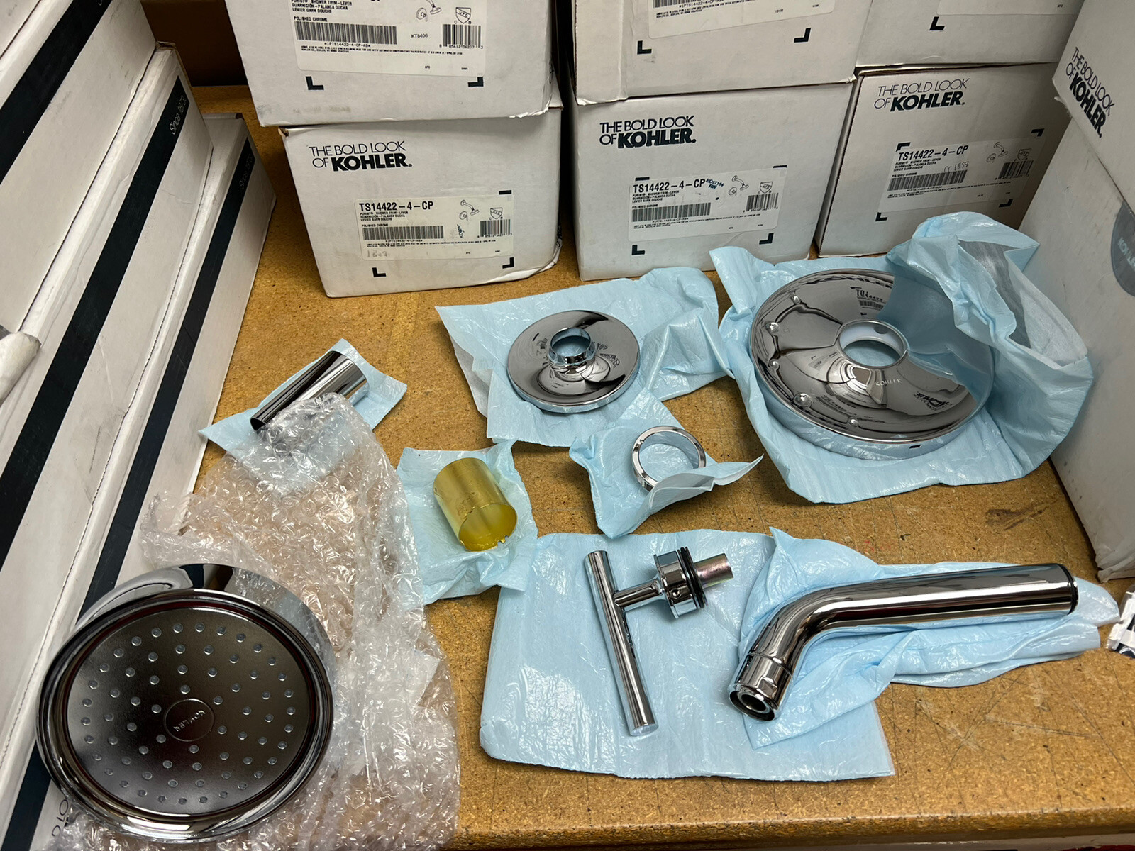 KOHLER Purist Rite-Temp shower trim lever handle 2.1 showerhead K-TS14422-4-CP gallery