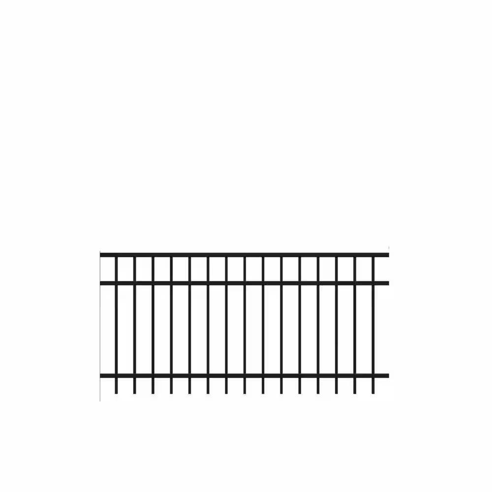 Natural Reflections Standard-Duty 3 Ft. H X 6 Ft. W Black Aluminum Pre-Assembled gallery
