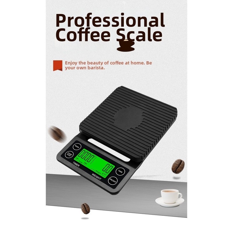 Coffee Scale 0 1g Accuracy Electronic with Timer for Pour Over 3kg 5kg Weight gallery