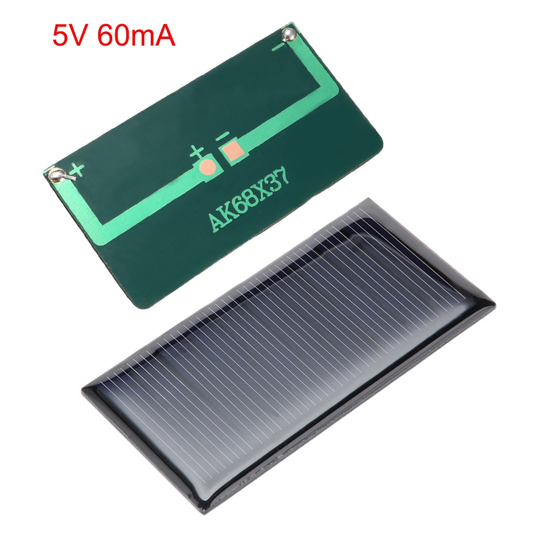5 Pcs 5V 60mA Poly Mini Solar Cell Panel Module DIY 68mm x 37mm gallery
