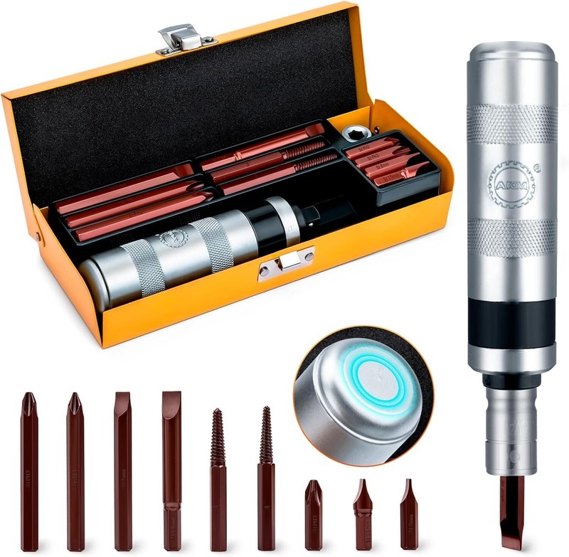 Versatile 3/8" Reversible Impact Screwdriver for Extracting Stubborn Bolts gallery
