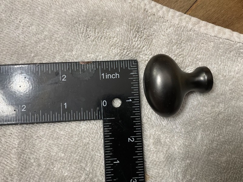 20 Jeffrey Alexander Oval Knobs 3991-BLK Matte Black Cabinet Hardware NWOB gallery