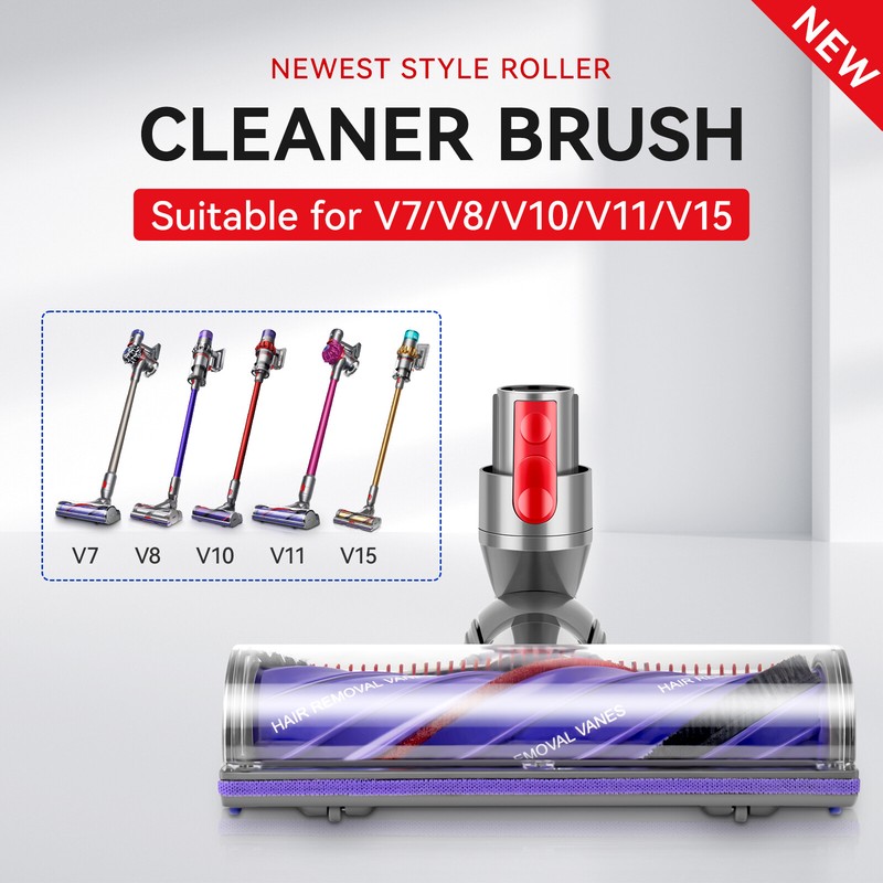 Quick-Release Motorhead Cleaner Brush for Dyson V7 V8 V10 V11 V15 Vacuum Upgrade gallery