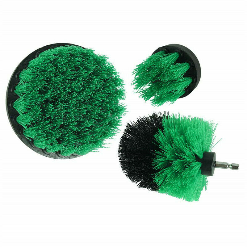 Drill Brushes Set 3pcs Tile Grout Power Scrubber Cleaner Spin Tub Shower Wall gallery