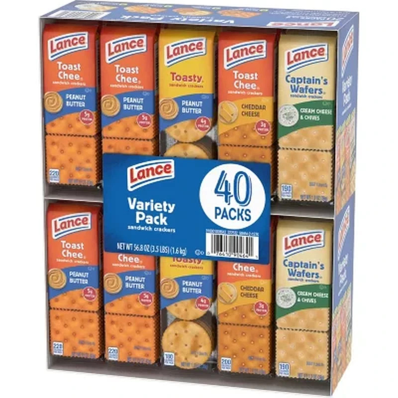 Lance Variety Pack Sandwich Fresh Baked Crackers – 40 Pack Free Shipping gallery