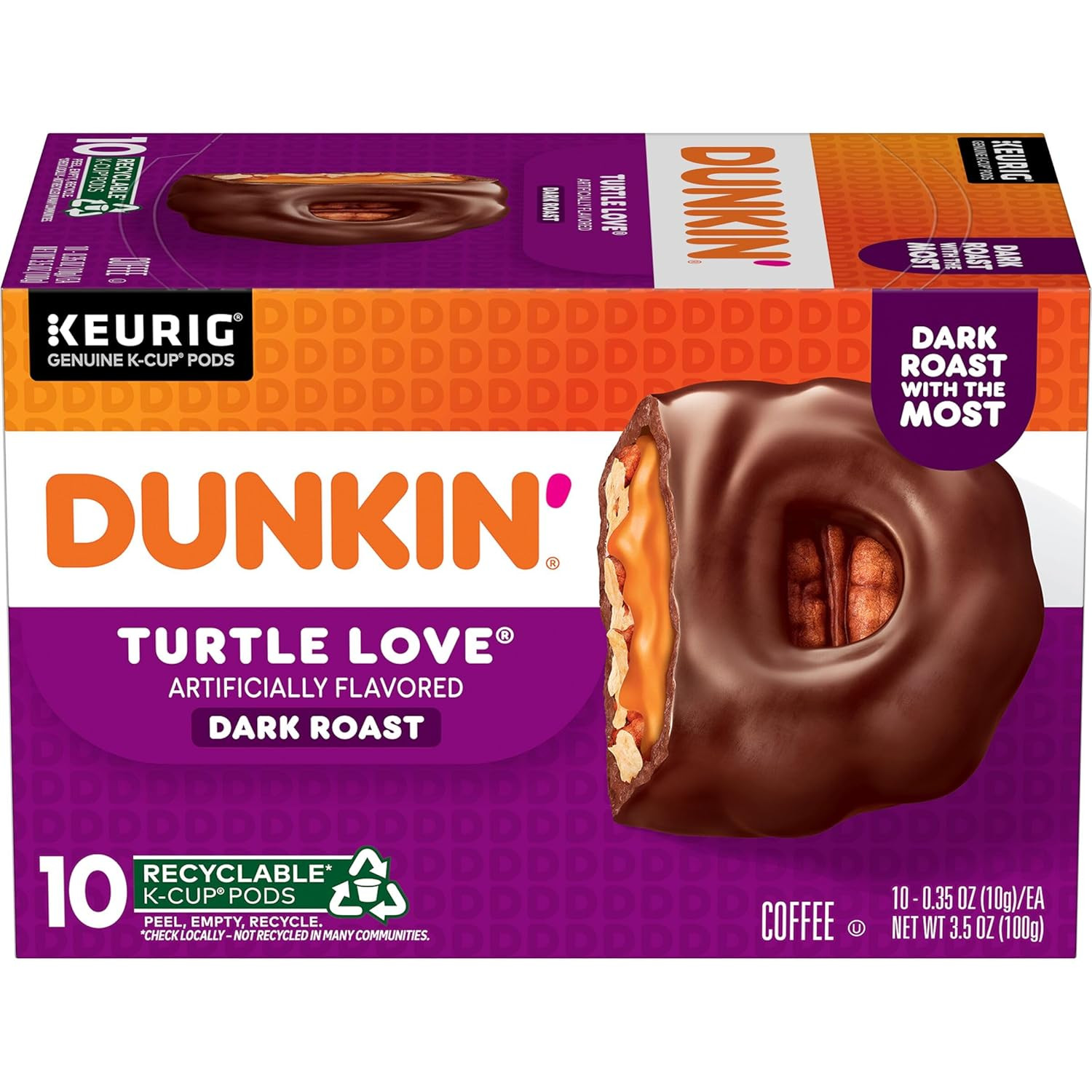 Turtle Love Flavored Coffee, 10 Count (Pack of 6) Keurig K-Cup Pods gallery