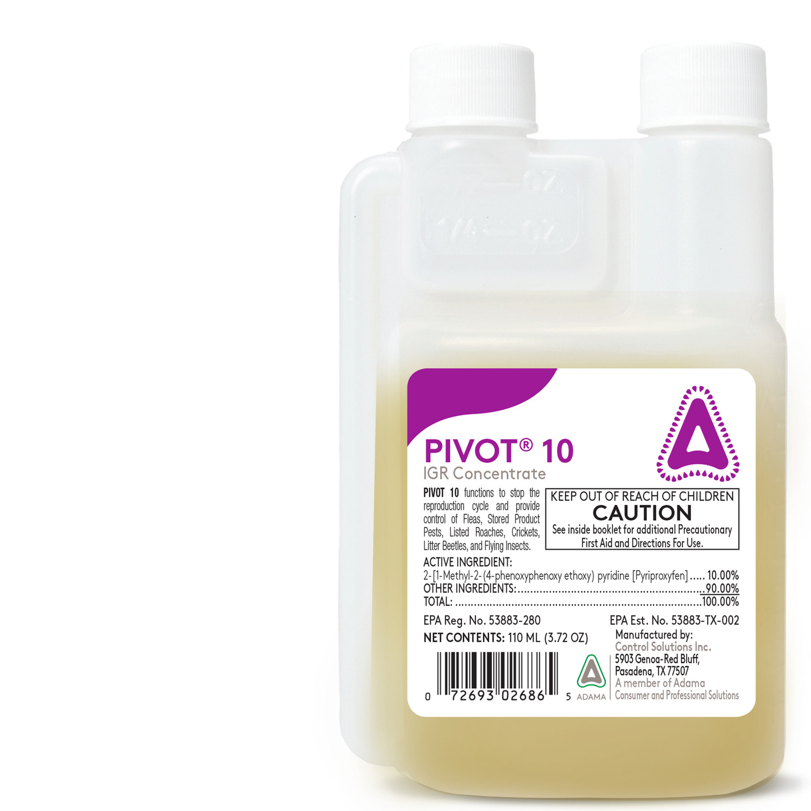 Control Solutions Pivot 10 IGR Insect Growth Regulator Concentrate 3.72oz 110ml gallery